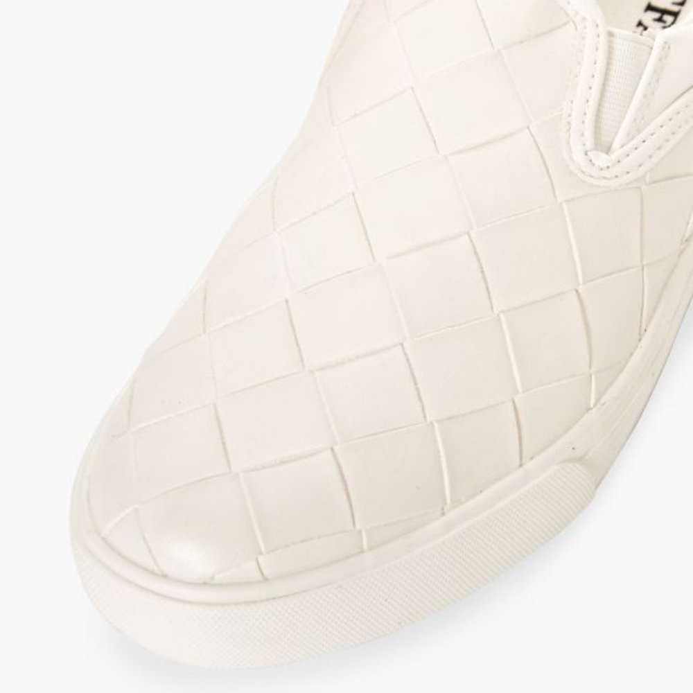 NEW Woven Sneakers | Size 10 White | JustFab Wynny Style | Summer SALE NWT!